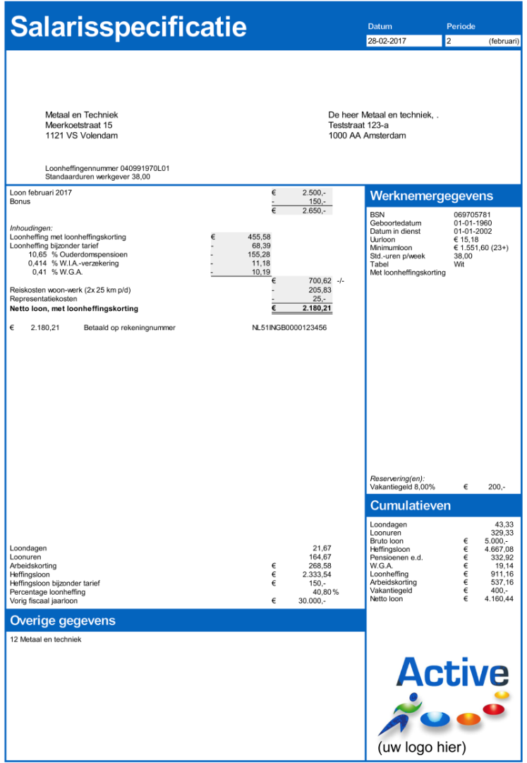 Salarisspecificatie